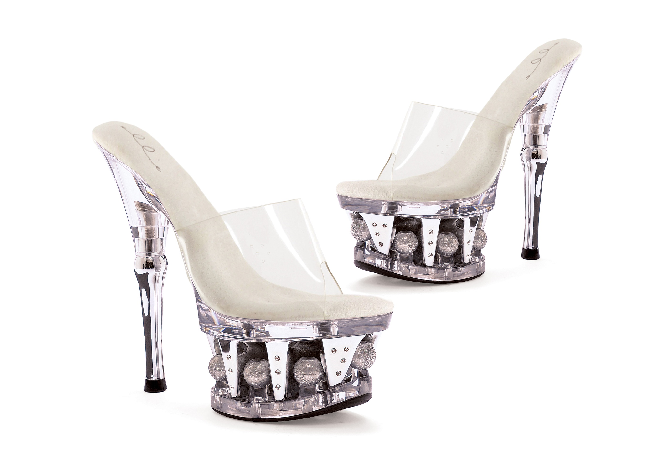 Vanity - 6 Inch Disco Ball Platform Mule